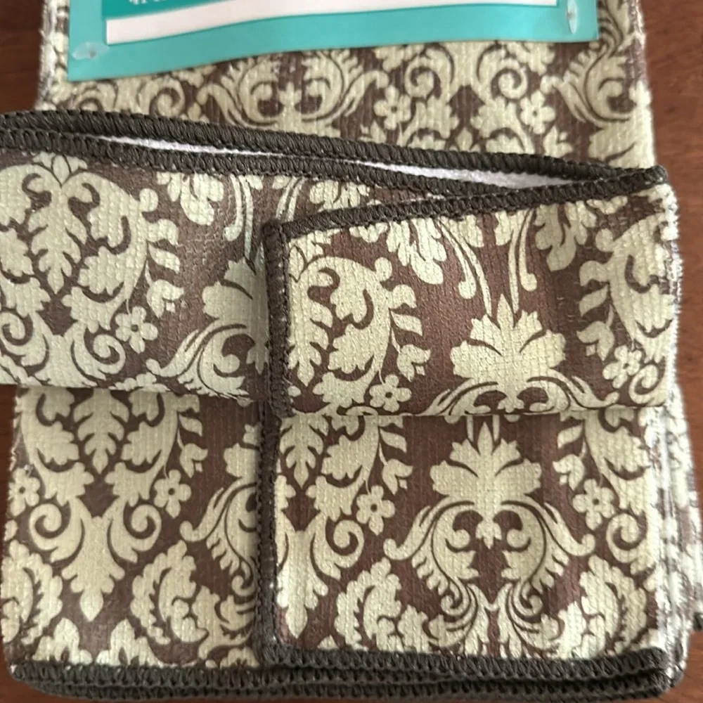 Waverly 4 pack paisley microfiber bar mop towels